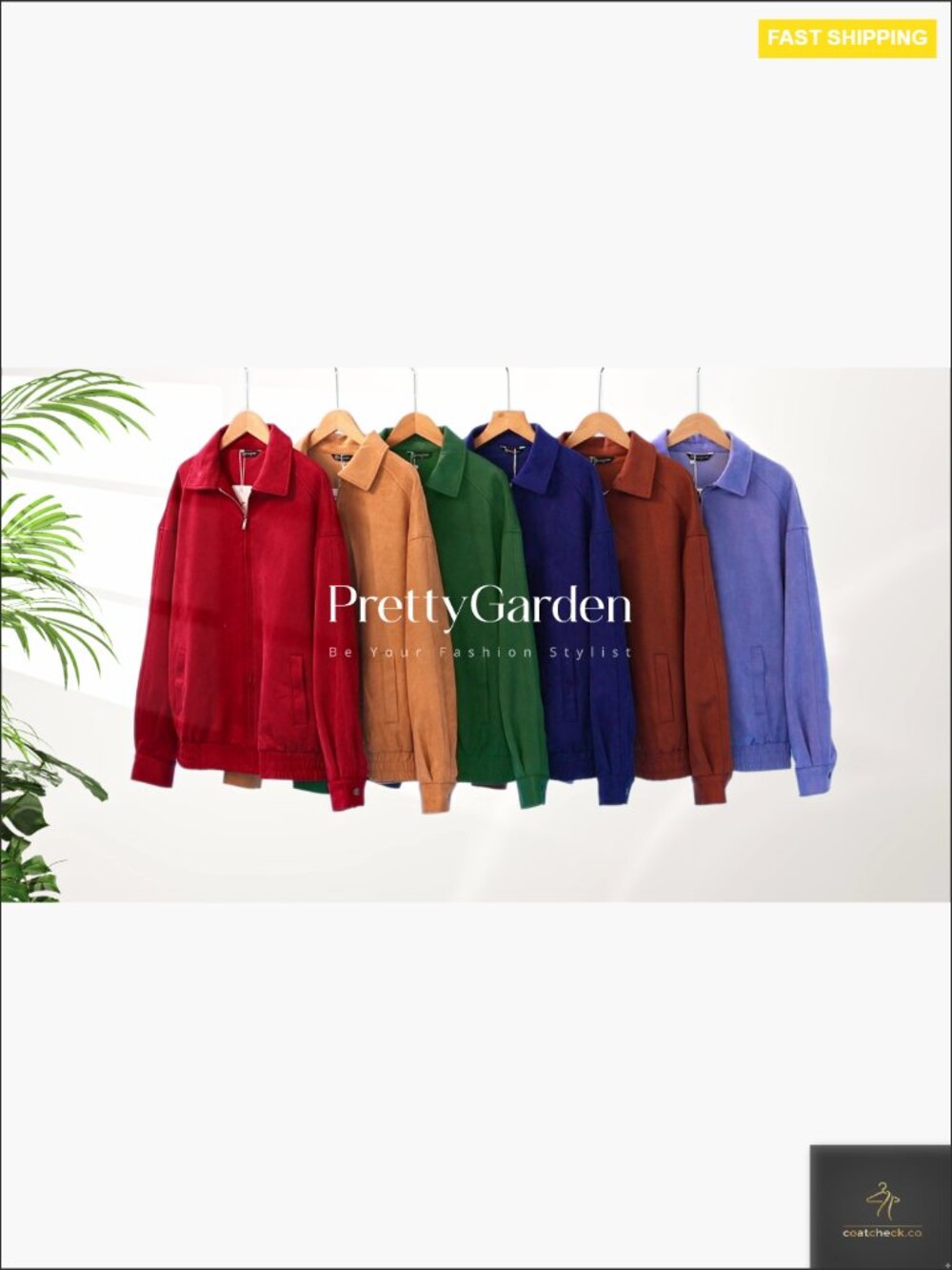 Oversized Faux Suede Bomber Jacket Aviator Style Zip Up Relaxed Fit - Picture 7 of 7